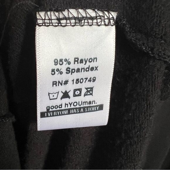 Good hYOUman Hoodie Womens Small Black "Self-Love" Pullover Cozy Top - Picture 6 of 7